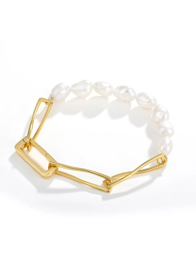 Браслет «Golden Pearl» 2 Браслет «Golden Pearl» с золотым покрытием и жемчугом