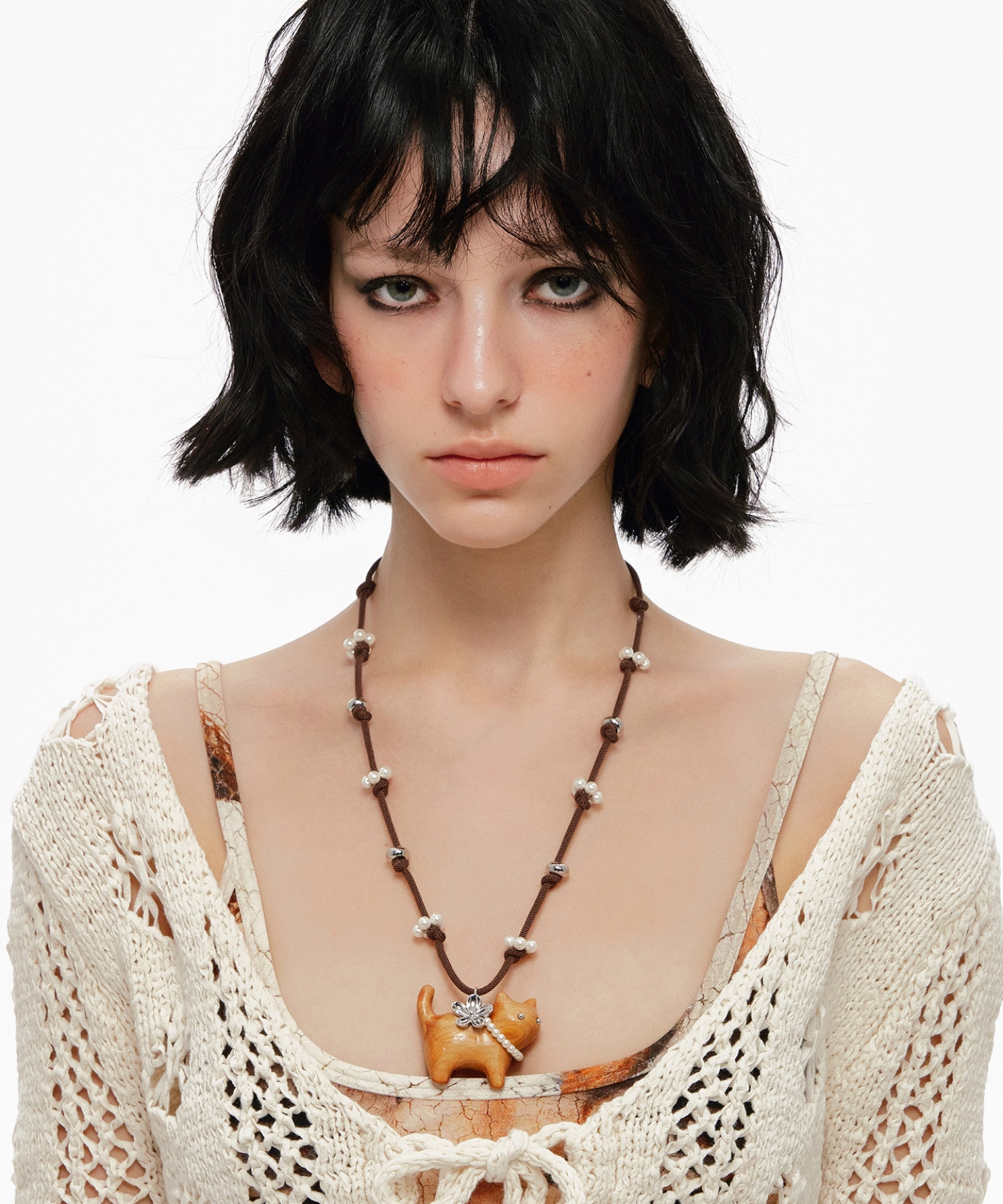 Колье Cat Pearl Rope 3 Колье Cat Pearl Rope — изображение 3