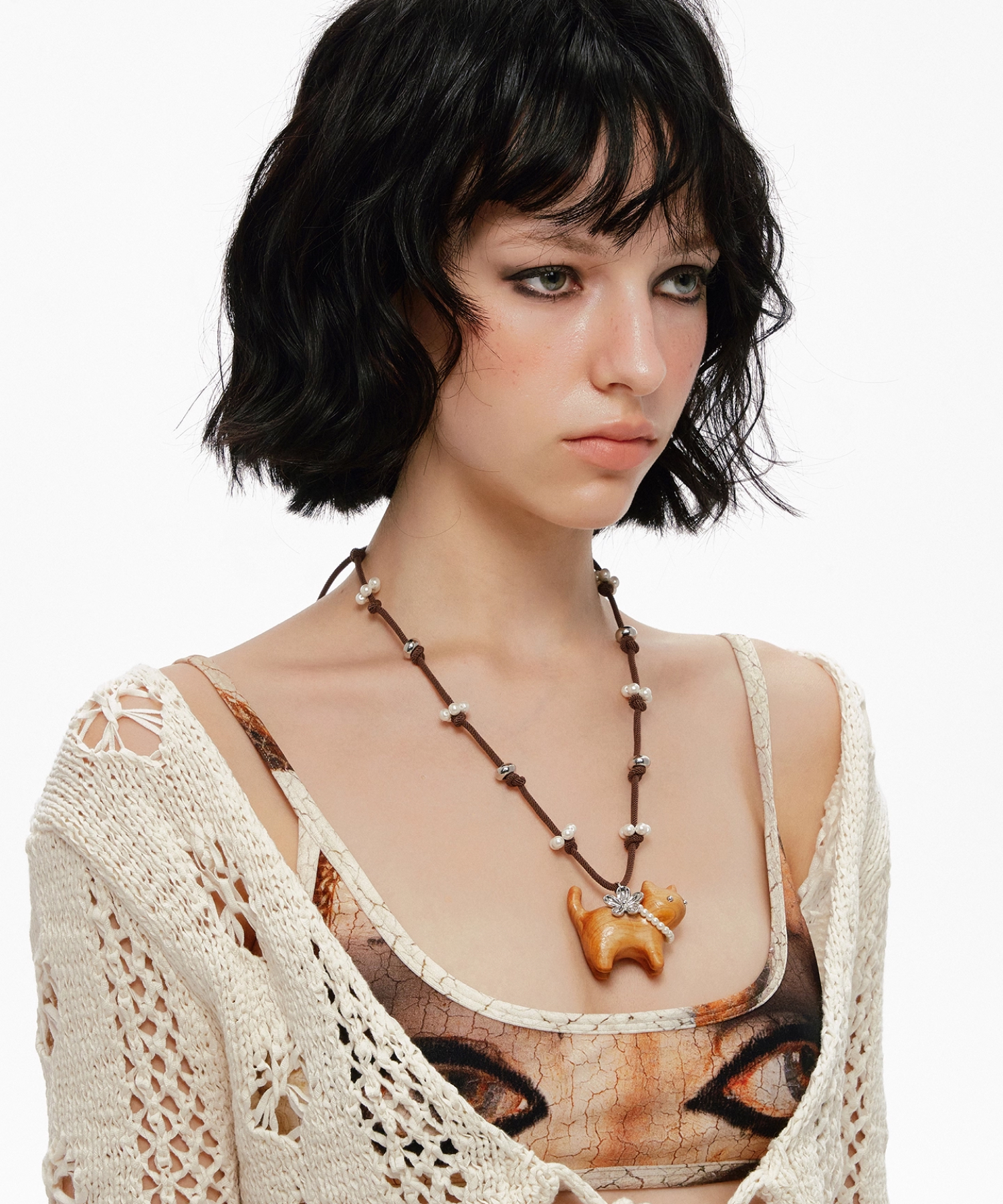 Колье Cat Pearl Rope 4 Колье Cat Pearl Rope — изображение 4