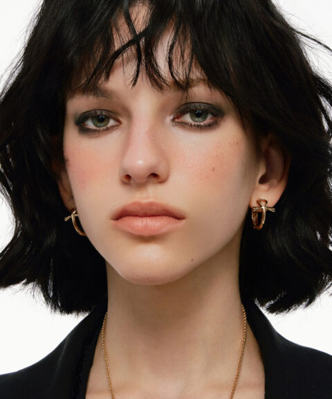 Alternative view of Серьги Ankh Mini Hoops