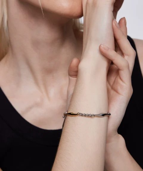 Браслет Silver-Gold Link Twist 6 Браслет Silver-Gold Link Twist — изображение 3