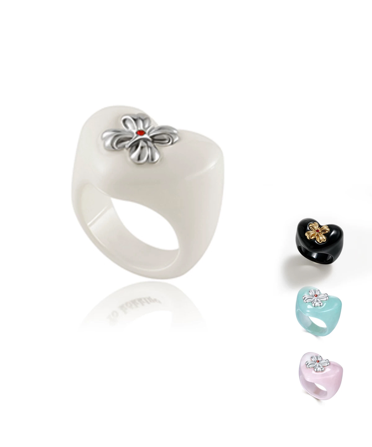 Кольцо tokokkino Bow And Heart 1 Кольцо tokokkino Bow And Heart