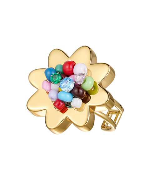 Кольцо Beaded Flower