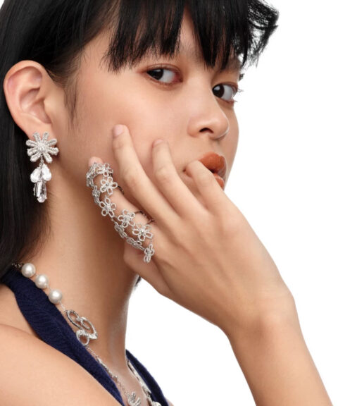Alternative view of Кольцо Floral Rose Gemstone