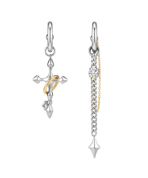Асимметричные серьги Starburst Key