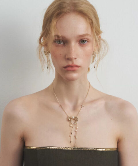 Alternative view of Колье Pearl Chain Bow