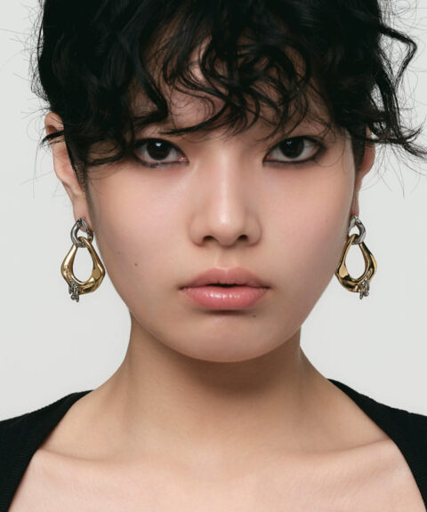 Alternative view of Серьги Pierced Double Ring
