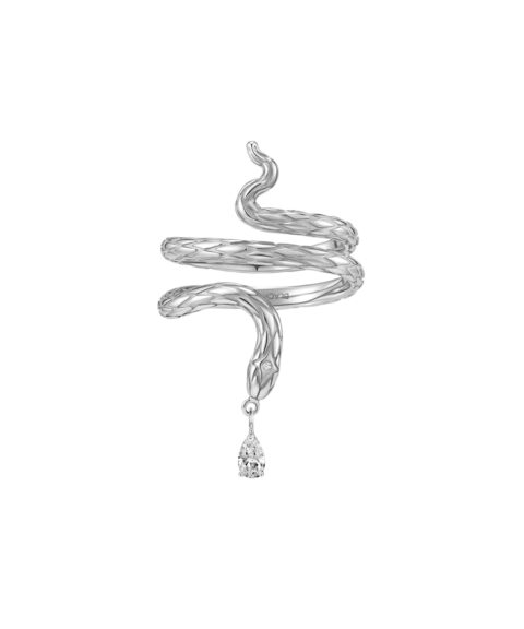 Кольцо с подвеской Triple Serpent